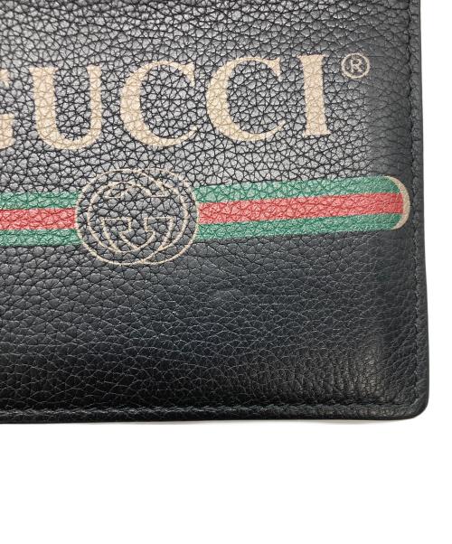 GUCCI（グッチ）GUCCI (グッチ) 2つ折り財布 ブラック サイズ:実寸サイズをご参照下さい。の古着・服飾アイテム