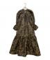 acka (エーシーケーエー) jacquard volume dress ベージュ×ブラック サイズ:SIZE 1：12000円
