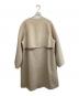 GALERIE VIE (ギャルリーヴィー) ウールダブルフェイス ダブルブレストノーカラーコート ベージュ サイズ:SIZE36：18000円