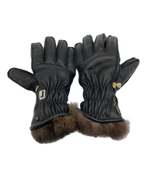 RESTELLI（レステリー）Restelli (レステリー) レザーグローブ ブラック サイズ:SIZE 8 1/2の古着・服飾アイテム