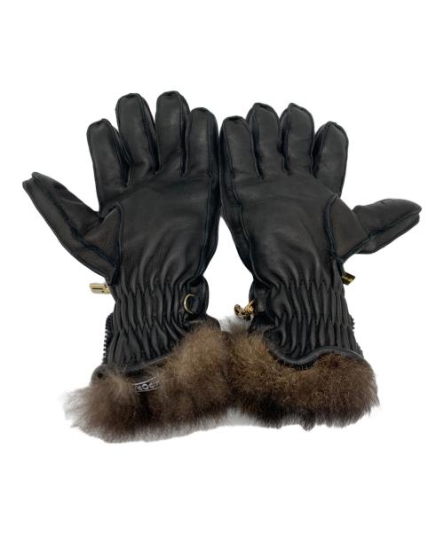 RESTELLI（レステリー）Restelli (レステリー) レザーグローブ ブラック サイズ:SIZE 8 1/2の古着・服飾アイテム