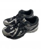 NEW BALANCEニューバランス）の古着「ローカットスニーカー」｜シルバー×ブラック