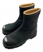 MM6 Maison Margielaエムエムシックスメゾンマルジェラ）の古着「トゥダメージ加工ハイカットブーツ」｜ブラック