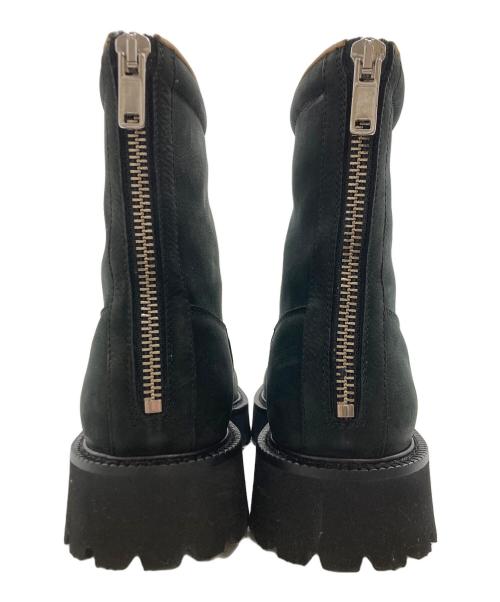 MM6 Maison Margiela（エムエムシックスメゾンマルジェラ）MM6 Maison Margiela (エムエムシックスメゾンマルジェラ) トゥダメージ加工ハイカットブーツ ブラック サイズ:SIZE42の古着・服飾アイテム