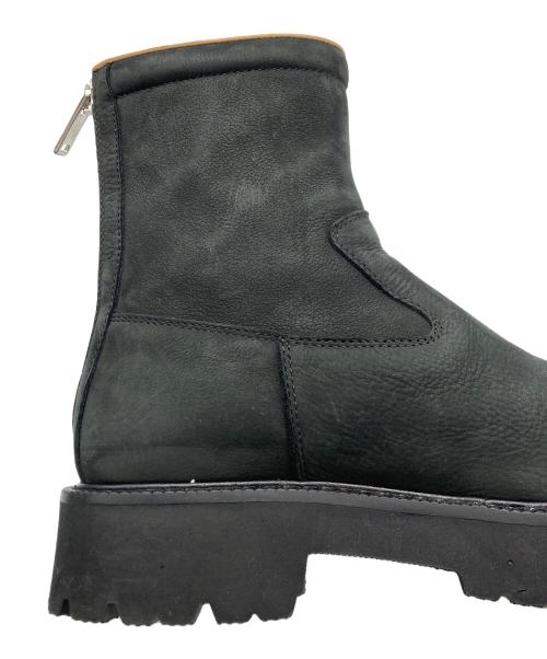 MM6 Maison Margiela（エムエムシックスメゾンマルジェラ）MM6 Maison Margiela (エムエムシックスメゾンマルジェラ) トゥダメージ加工ハイカットブーツ ブラック サイズ:SIZE42の古着・服飾アイテム