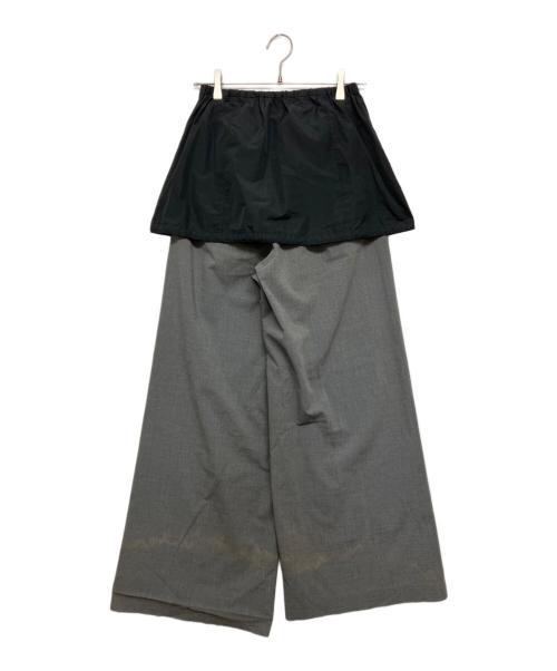 PRANK PROJECT（プランクプロジェクト）PRANK PROJECT (プランクプロジェクト) Layered Wide Pants ブラック×グレー サイズ:SIZE36の古着・服飾アイテム
