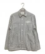 beautiful peopleビューティフルピープル）の古着「emb shirt blouson」｜グレー×ホワイト