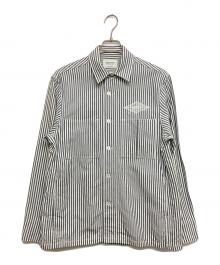 beautiful people（ビューティフルピープル）の古着「emb shirt blouson」｜グレー×ホワイト