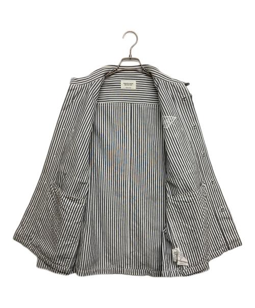 beautiful people（ビューティフルピープル）beautiful people (ビューティフルピープル) emb shirt blouson グレー×ホワイト サイズ:SIZE 38の古着・服飾アイテム
