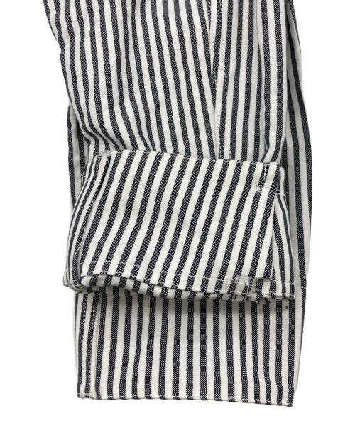 beautiful people（ビューティフルピープル）beautiful people (ビューティフルピープル) emb shirt blouson グレー×ホワイト サイズ:SIZE 38の古着・服飾アイテム