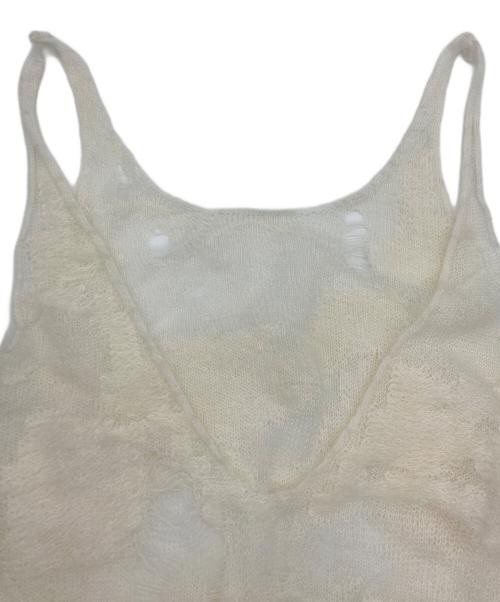 THEREDTHREAD（ザレッドスレッド）THEREDTHREAD (ザレッドスレッド) S knit fit tank cocoon ホワイト サイズ:free  未使用品の古着・服飾アイテム