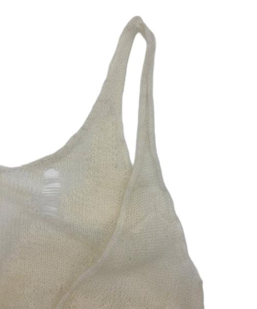 THEREDTHREAD（ザレッドスレッド）THEREDTHREAD (ザレッドスレッド) S knit fit tank cocoon ホワイト サイズ:free  未使用品の古着・服飾アイテム