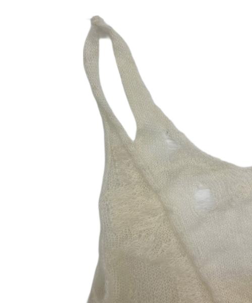 THEREDTHREAD（ザレッドスレッド）THEREDTHREAD (ザレッドスレッド) S knit fit tank cocoon ホワイト サイズ:free  未使用品の古着・服飾アイテム