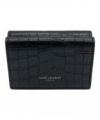 Saint Laurent Parisサンローランパリ）の古着「3つ折り財布」｜ブラック