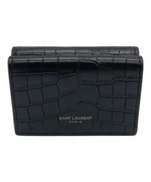 Saint Laurent Paris（サンローランパリ）の古着「3つ折り財布」｜ブラック