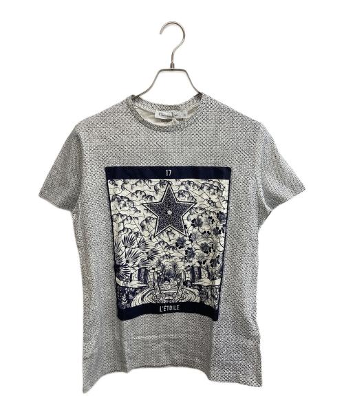 Christian Dior（クリスチャン ディオール）Christian Dior (クリスチャン ディオール) FANTAISIE TAROT LETOILE Tシャツ ネイビー サイズ:SIZE M 未使用品の古着・服飾アイテム