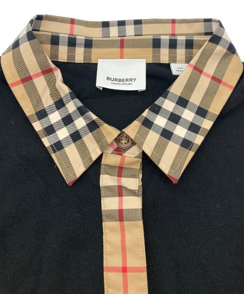 BURBERRY LONDON（バーバリーロンドン）BURBERRY LONDON (バーバリーロンドン) ポロシャツワンピース ブラック サイズ:160cmの古着・服飾アイテム