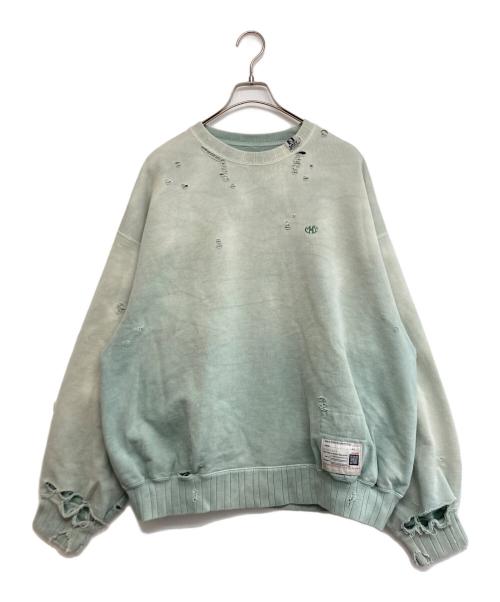 Maison MIHARA YASUHIRO（メゾン ミハラ ヤスヒロ）Maison MIHARA YASUHIRO (メゾン ミハラ ヤスヒロ) フェイデッドスウェットシャツ スカイブルー サイズ:SIZE 46の古着・服飾アイテム