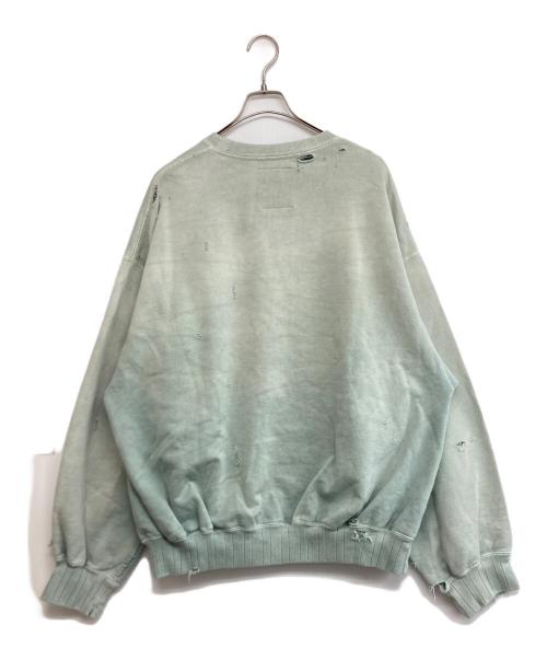 Maison MIHARA YASUHIRO（メゾン ミハラ ヤスヒロ）Maison MIHARA YASUHIRO (メゾン ミハラ ヤスヒロ) フェイデッドスウェットシャツ スカイブルー サイズ:SIZE 46の古着・服飾アイテム