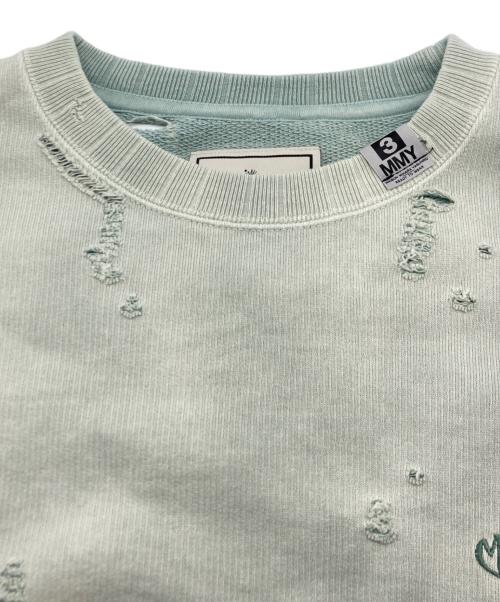 Maison MIHARA YASUHIRO（メゾン ミハラ ヤスヒロ）Maison MIHARA YASUHIRO (メゾン ミハラ ヤスヒロ) フェイデッドスウェットシャツ スカイブルー サイズ:SIZE 46の古着・服飾アイテム