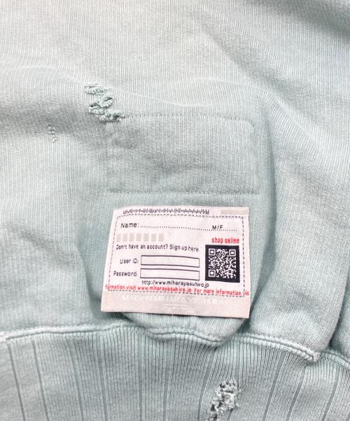 Maison MIHARA YASUHIRO（メゾン ミハラ ヤスヒロ）Maison MIHARA YASUHIRO (メゾン ミハラ ヤスヒロ) フェイデッドスウェットシャツ スカイブルー サイズ:SIZE 46の古着・服飾アイテム