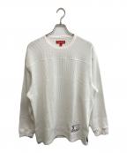 SUPREMEシュプリーム）の古着「POLARTEC MESH L/S FOOTBALL TOP」｜ホワイト