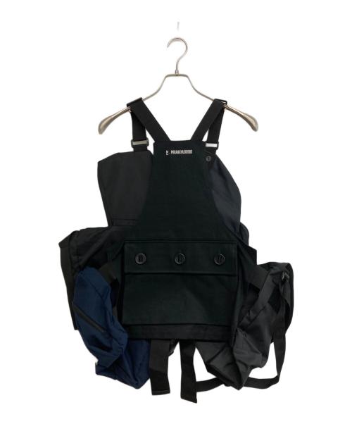Maison MIHARA YASUHIRO（メゾン ミハラ ヤスヒロ）Maison MIHARA YASUHIRO (メゾン ミハラ ヤスヒロ) BAG VEST ブラック サイズ:SIZE FREEの古着・服飾アイテム