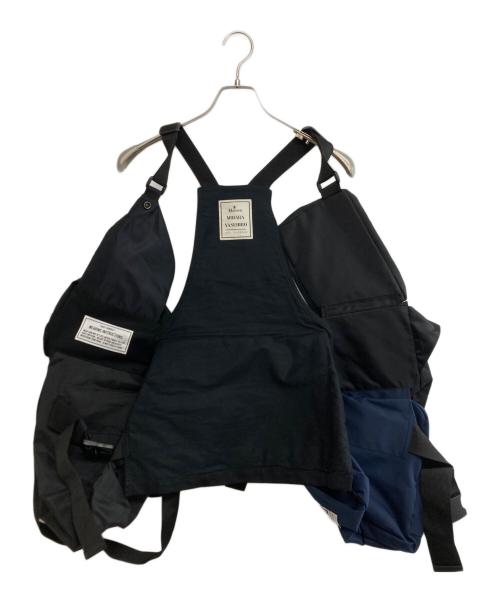 Maison MIHARA YASUHIRO（メゾン ミハラ ヤスヒロ）Maison MIHARA YASUHIRO (メゾン ミハラ ヤスヒロ) BAG VEST ブラック サイズ:SIZE FREEの古着・服飾アイテム