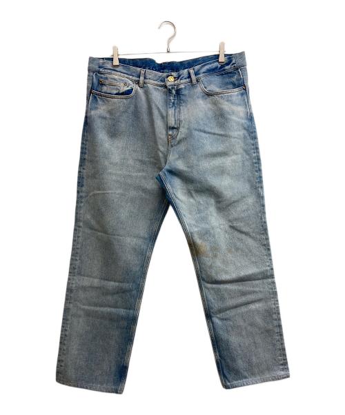 LOUIS VUITTON（ルイ ヴィトン）LOUIS VUITTON (ルイ ヴィトン) LVSEウォッシュドレギュラーデニムパンツ インディゴ サイズ:SIZE36の古着・服飾アイテム