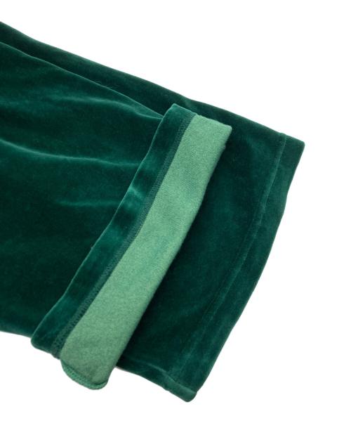 CELINE（セリーヌ）CELINE (セリーヌ) ベルベット トラックパンツ グリーン サイズ:SIZE XLの古着・服飾アイテム