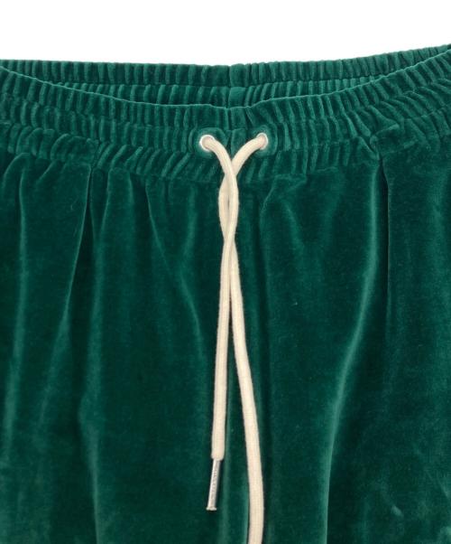 CELINE（セリーヌ）CELINE (セリーヌ) ベルベット トラックパンツ グリーン サイズ:SIZE XLの古着・服飾アイテム