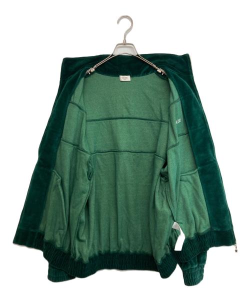 CELINE（セリーヌ）CELINE (セリーヌ) ベルベット ロゴ トラックジャケット グリーン サイズ:SIZE XLの古着・服飾アイテム