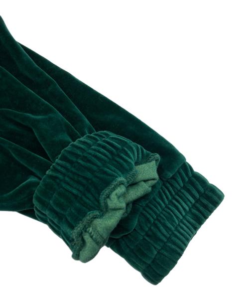 CELINE（セリーヌ）CELINE (セリーヌ) ベルベット ロゴ トラックジャケット グリーン サイズ:SIZE XLの古着・服飾アイテム