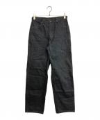 COMME des GARCONS HOMMEコムデギャルソン オム）の古着「ピスタグ ブラックデニムパンツ」｜ブラック