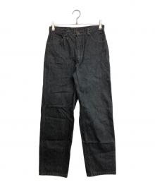 COMME des GARCONS HOMME（コムデギャルソン オム）の古着「ピスタグ ブラックデニムパンツ」｜ブラック