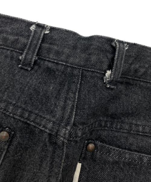 COMME des GARCONS HOMME（コムデギャルソン オム）COMME des GARCONS HOMME (コムデギャルソン オム) ピスタグ ブラックデニムパンツ ブラック サイズ:SIZE Mの古着・服飾アイテム