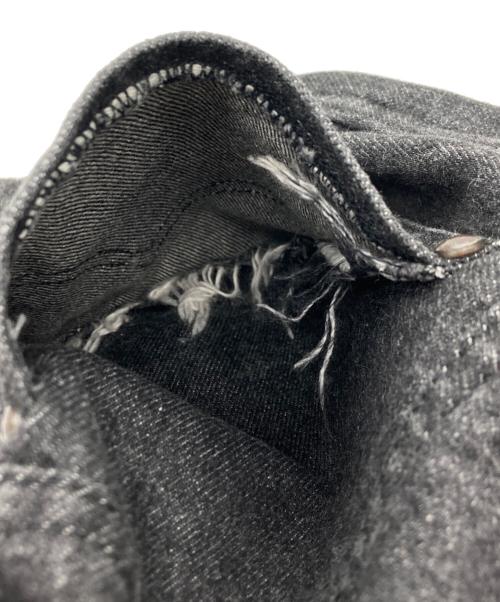 COMME des GARCONS HOMME（コムデギャルソン オム）COMME des GARCONS HOMME (コムデギャルソン オム) ピスタグ ブラックデニムパンツ ブラック サイズ:SIZE Mの古着・服飾アイテム