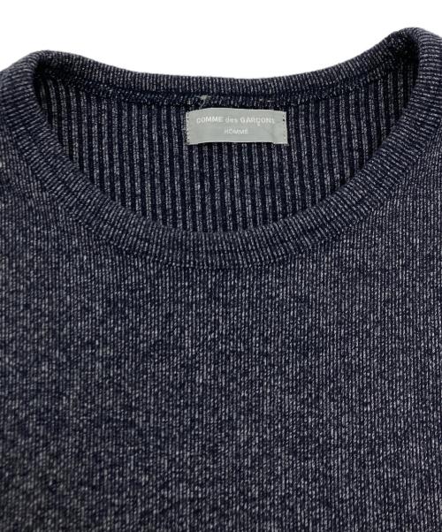 COMME des GARCONS HOMME（コムデギャルソン オム）COMME des GARCONS HOMME (コムデギャルソン オム) 切替ニット ネイビー サイズ:SIZE FREEの古着・服飾アイテム