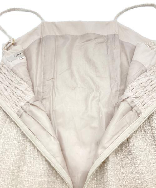 JUSGLITTY（ジャスグリッティー）JUSGLITTY (ジャスグリッティー) テーラリングキャミワンピース ベージュ サイズ:SIZE 2の古着・服飾アイテム