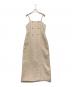 JUSGLITTY（ジャスグリッティー）の古着「テーラリングキャミワンピース」｜ベージュ