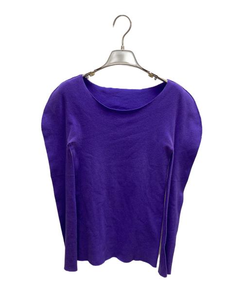 A-POC INSIDE ISSEY MIYAKE（エーポックインサイド イッセイミヤケ）A-POC INSIDE ISSEY MIYAKE (エーポックインサイド イッセイミヤケ) パワーショルダー ニット パープル サイズ:SIZE2の古着・服飾アイテム