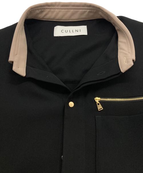CULLNI（クルニ）CULLNI (クルニ) Bi Color Doule Pocket Shirt ブラック サイズ:SIZE 1の古着・服飾アイテム