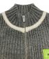 中古・古着 MAISON SPECIAL (メゾンスペシャル) Numbering High Neck Zip Knit Tops グレー サイズ:SIZE FREE 未使用品：8000円