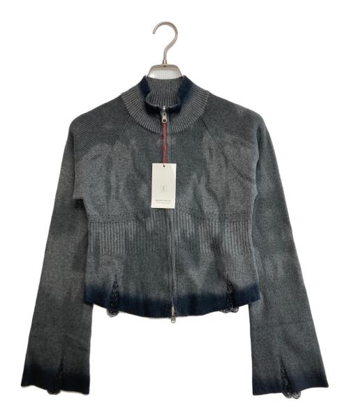 MAISON SPECIAL（メゾンスペシャル）MAISON SPECIAL (メゾンスペシャル) Reversible Pigment Zip Cardigan グレー サイズ:SIZE FREE 未使用品の古着・服飾アイテム