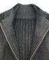 中古・古着 MAISON SPECIAL (メゾンスペシャル) Reversible Pigment Zip Cardigan グレー サイズ:SIZE FREE 未使用品：8000円