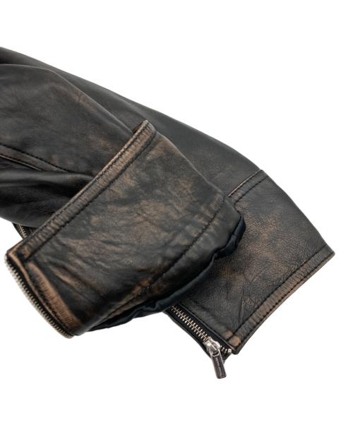 MAISON SPECIAL（メゾンスペシャル）MAISON SPECIAL (メゾンスペシャル) Real Leather Zip Blouson ブラック サイズ:SIZE FREE 未使用品の古着・服飾アイテム