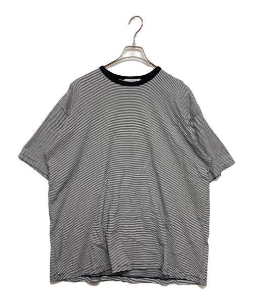 Graphpaper（グラフペーパー）Graphpaper (グラフペーパー) Narrow Border S/S Tee ホワイト×ブルー サイズ:SIZE2 未使用品の古着・服飾アイテム