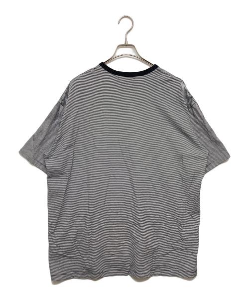 Graphpaper（グラフペーパー）Graphpaper (グラフペーパー) Narrow Border S/S Tee ホワイト×ブルー サイズ:SIZE2 未使用品の古着・服飾アイテム