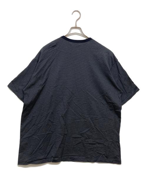 Graphpaper（グラフペーパー）Graphpaper (グラフペーパー) Narrow Border S/S Tee ネイビー×グレー サイズ:SIZE2 未使用品の古着・服飾アイテム