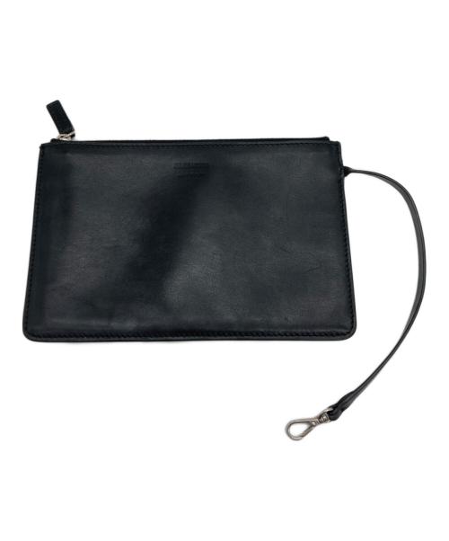 JIL SANDER（ジルサンダー）JIL SANDER (ジルサンダー) BELT HOBO キャンバス ショルダーバッグ ブラック×カーキの古着・服飾アイテム